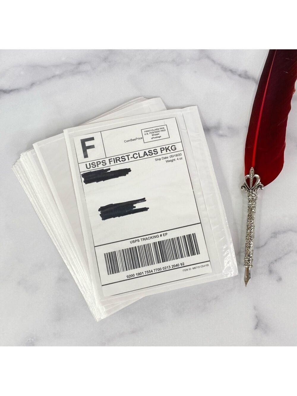 200 (7.5 X 5.5) Clear Postage Invoice Label Pockets PRICE FIRM - Picture 8 of 9